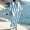 Light Blue, variant on WRFWUL Womens Kaftan Maxi Dress 3/4 Sleeve V Neck Zebra Print Flowy Beach Cover Up Resort Lounge Pool Swimwear Dresses