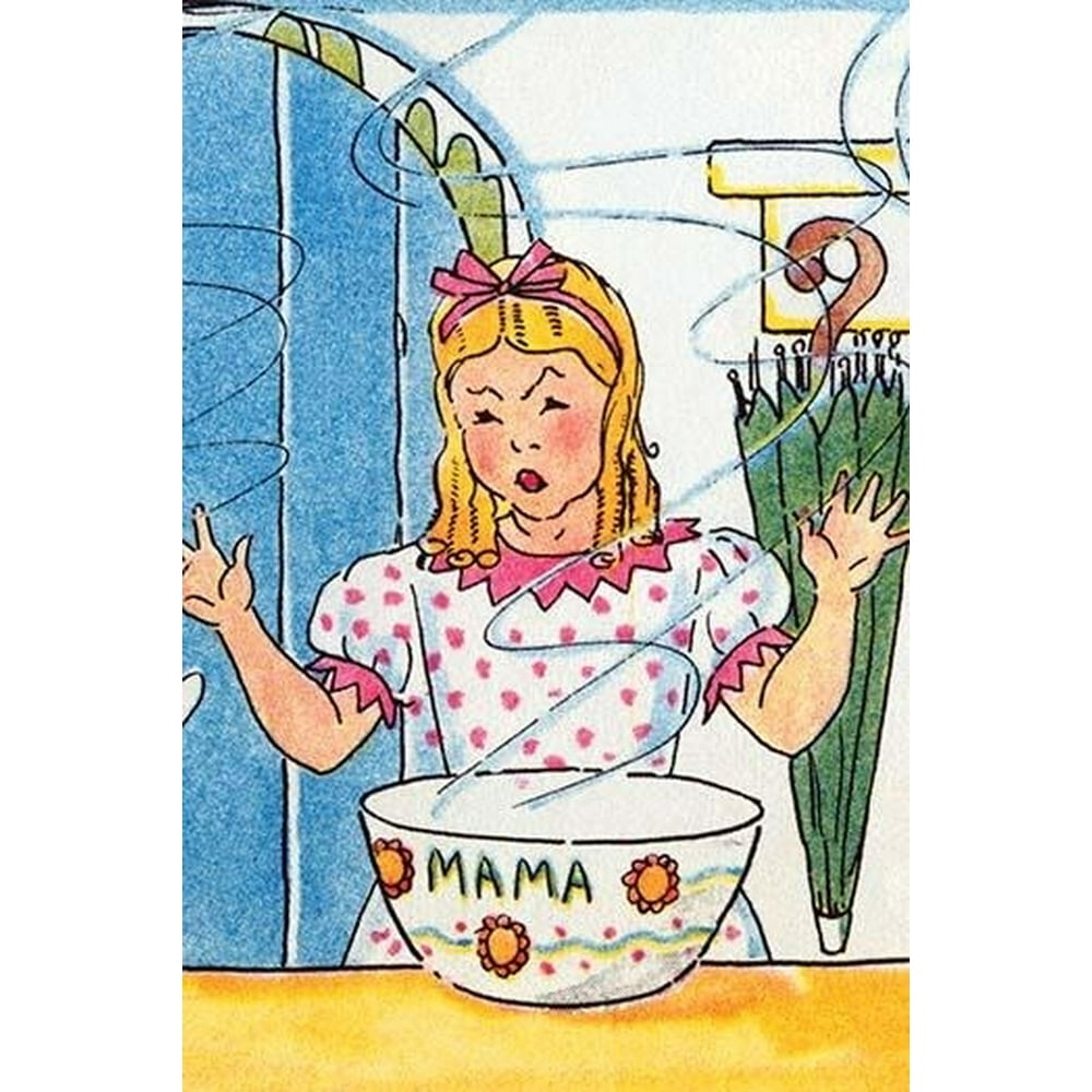 Goldilocks tries Mama bear's porridge Poster Print by Julia Letheld ...