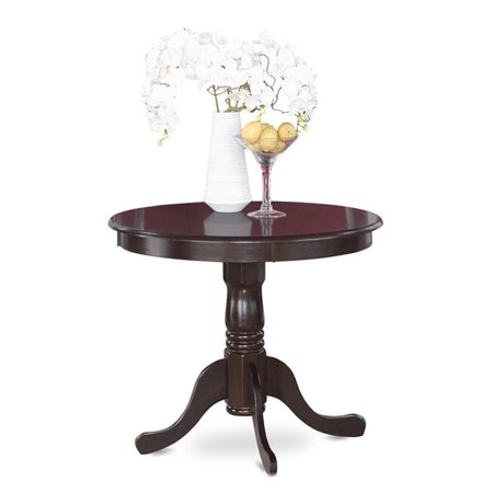 Pemberly Row 36 Round Wood Dining Table in Cappuccino