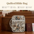 thumbnail image 7 of Xixirimido Quilted Bible Cover Bible Case for Women, Large Bible Carrying Case with Handle, Bible Study Supplies & Christian Gift for Men, Hunting Elks Abstract Forest Camo Pattern, 7 of 7