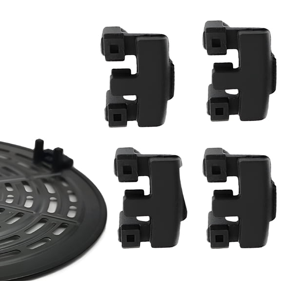 ACDANC 2026 New 4Pcs Air Fryer Rubber Bumpers Air Fryer Silicone Case Parts,For Kitchen,Cooking,Home Use,Air Fryer Replacement,Black