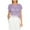 Purple-01, variant on Mittory Womens Crochet Tops Short Sleeve Hollow Out Swim Cover Up Beach Bikini Swimsuit Summer Tunic Top