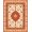 Rust Orange Cream, Pattern 6, variant on ODIKA 8'x10' Washable Area Rug Orange Burnt Boho Fall Halloween Terracotta Vintage Bathroom for King Size Bedroom Under Bed, Master Suite, Non-Shedding, Easy Care