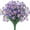 Purple, variant on Sinhoon 8 Bundles Artificial Daisy Mums Flowers Outdoor Fake Fall Flowers for Decoration No Fade Faux Plastic Flower Garden Porch Window Box Décor, Yellow