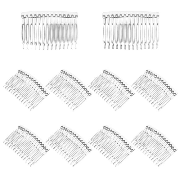 MERRYHAPY 10Ud Peines De Plástico Transparente Para Con 14 Para