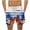 Dark Blue(New), variant on PNTUTB Men's Summer Fashion Printed Elastic Waist Drawstring Pockets Casual Loose Comfortable Beach Shorts