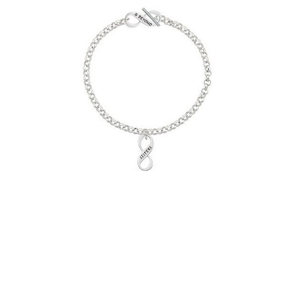 Sister Infinity Sign & Beyond Infinity Toggle Chain Bracelet