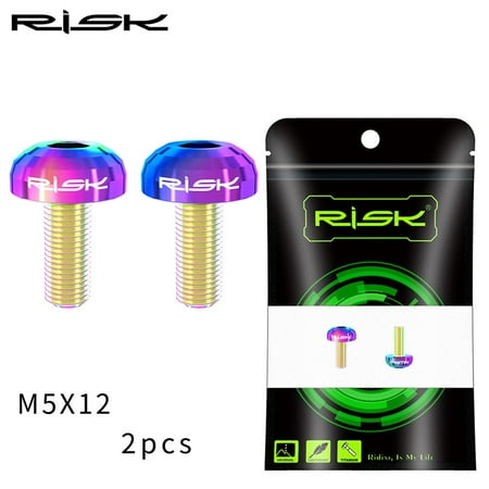 

RISK M5x12mm Titanium Bike Bottle Holder Screw Bicycle Water Bottle Cage Bolts