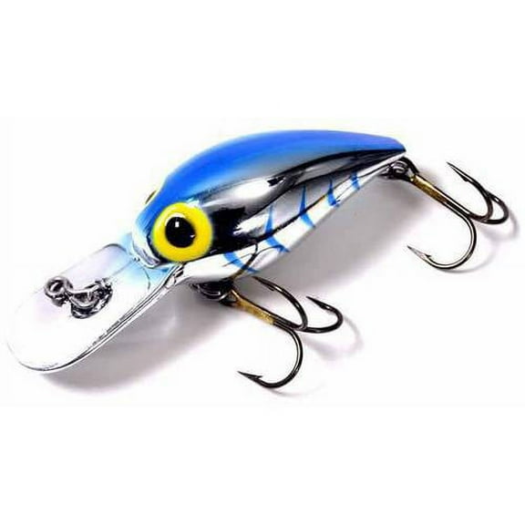 B.S. Fish Tales Wiggler Met HRGB Crankbait, Silver/Blue