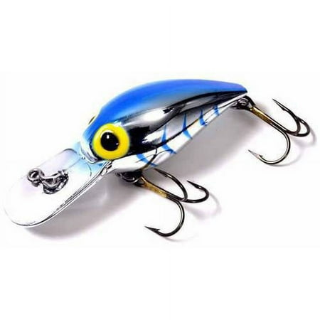 Brad s Mag Wigglers Crank Bait Metallic Silver/Blue Herringbone
