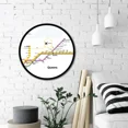 Courtside Market Queens Subway Map Circular Wood Decor