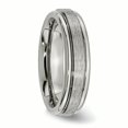 thumbnail image 4 of Titanium Grooved Edge 6mm Satin and Polished Band TB14-11, 4 of 6
