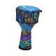 thumbnail image 2 of Tambor de mano africano djembé, instrumento musical de percusión portátil y educativo. Hoja azul, 2 of 9