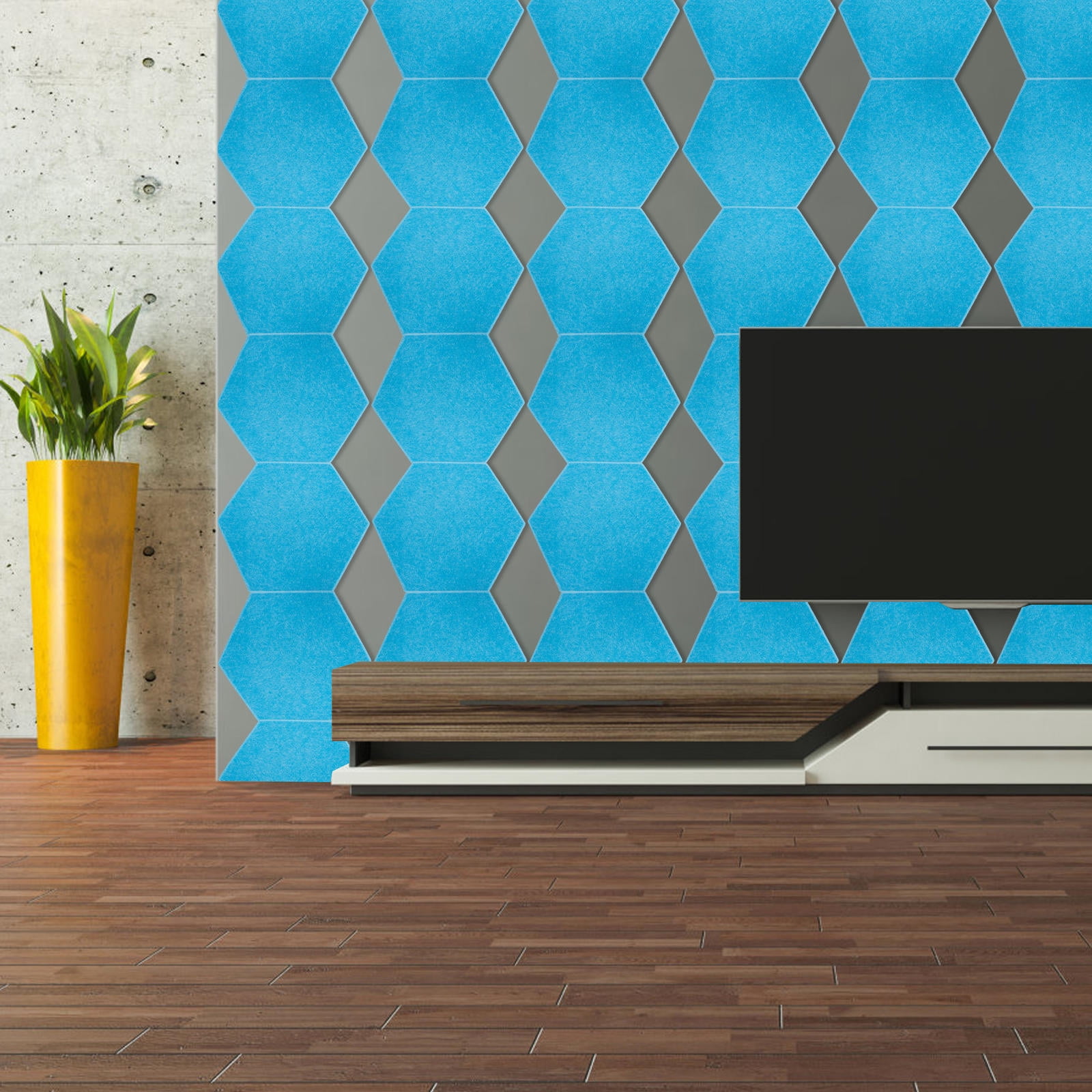 HINTRMENT 5Pcs Acoustic Panel Absorbing Board for Home Theater and Office Use