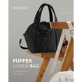 thumbnail image 6 of Insulated Lunch Box for Women, 12L Puffy Reusable Lunch Bag for Work, Office & Picnic, Leak-Proof Tote with Shoulder Strap,Black, 6 of 7