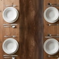 thumbnail image 4 of Table Runner 48 Inches Long for Kitchen Dining, Retro Wooden Board Dresser Scarf Farmhouse, Dining Table Decorations for Wedding/Parties, Western Country Farmhouse Brown Wood 13 x 48 In, 4 of 8