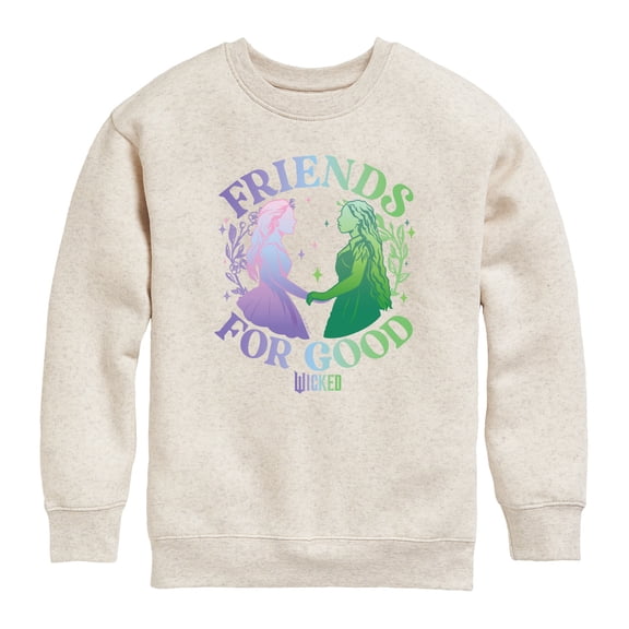 Wicked - Friends For Good - Youth Boys Crew Fleece Sweatshirt