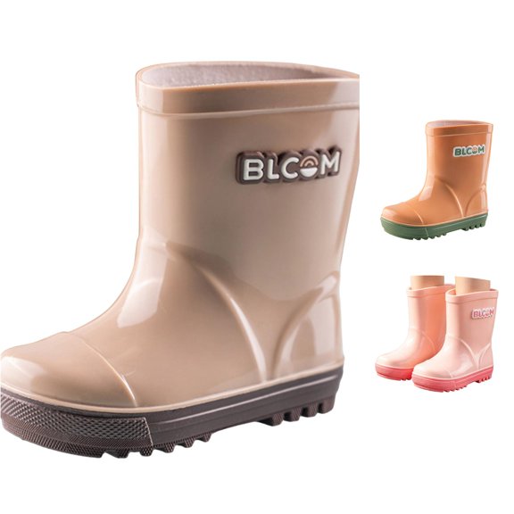 TIANZEN Lightweight Kids Rain Boots For Outdoor Proof Boots For Girls Easy On Rain Shoes For Playful Weather Sole Comfortable Fit Girls Winter Boots Size 4