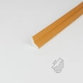 thumbnail image 2 of Girlsshop 3D Pvc Self-Adhesive Skirting Waist Line Background Border Strip Corner Decor 1M,Gold, 2 of 9