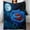 Full Moon Blue Roseblanket 30"x40" 1, variant on NIANHE Foxes, eyes, blue sky blanket, comfortable and soft, warm casual blanket, printed design, winter sofa dormitory home decoration, must-have travel product. Size is 30x40 inches.