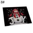 thumbnail image 2 of Christmas Santa Elk Snowman Placemat Pad, Heat Resistant Washable Clean Kitchen Place Mat for Dinging Home Office Decor, 2 of 7