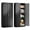 Black, variant on Metal Kitchen Pantry Cabinet, 71"H x 28"W x 14"D Pantry Cabinets with 2 Doors and 4 Adjustable Shelves for Kitchen Storage, Metal Cabinet for Kitchen, Dining Room, Living Room -White