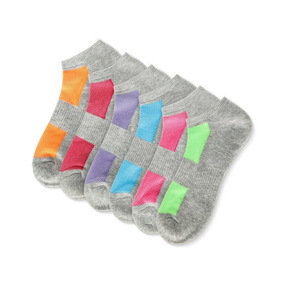 MeMoi Women's 6 Pair Pack Sprinkle Top Half Cushioned Low Cut Socks - Mens - Male
