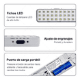 thumbnail image 4 of Lámpara De Emergencia 60 Leds Batería Recargable Blanca, 4 of 5