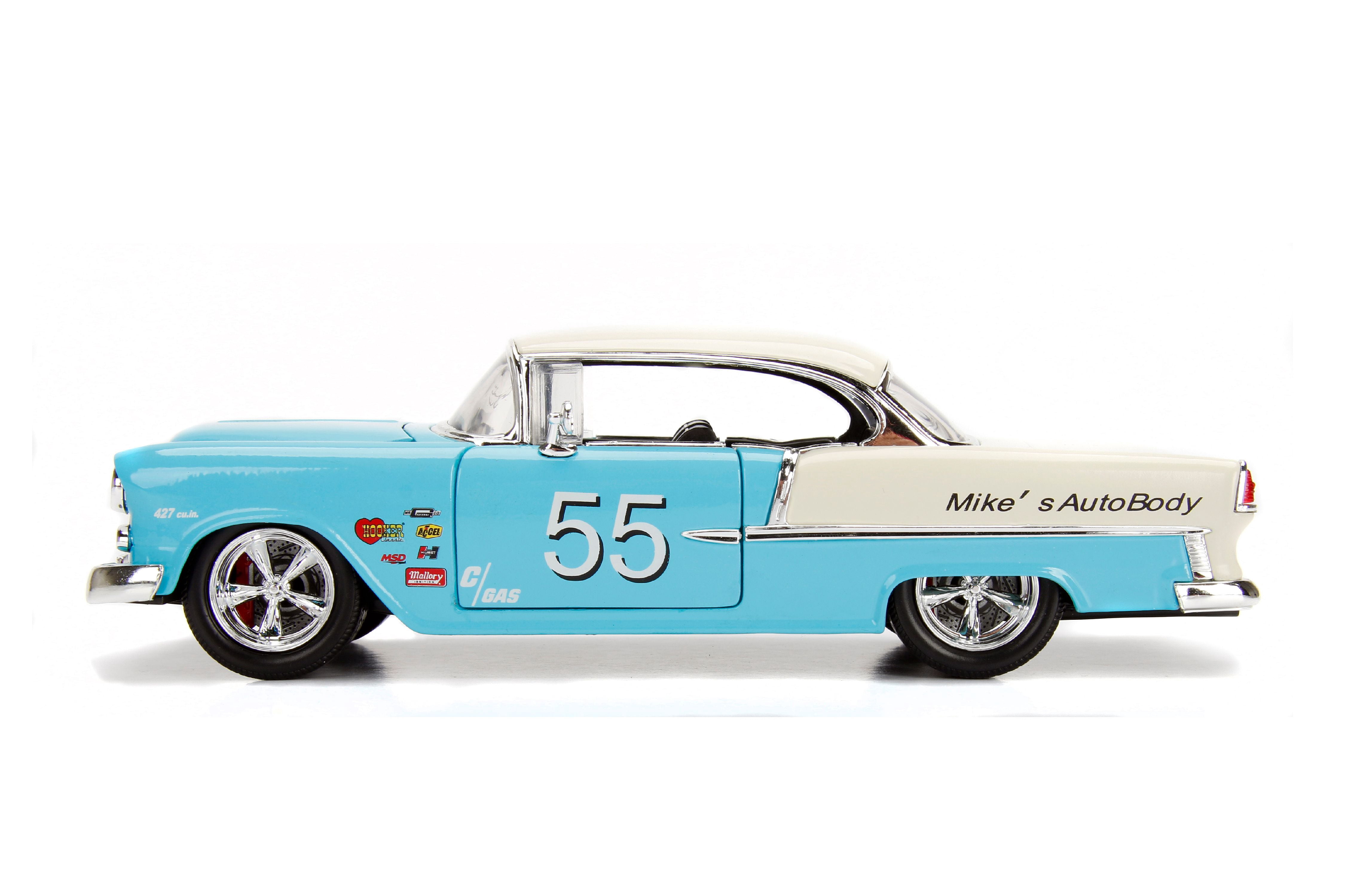 Big Time Muscle Die Cast, 1:24 Scale Vehicle, 1955 Chevy Bel Air Play Vehicle(Selections May Vary)