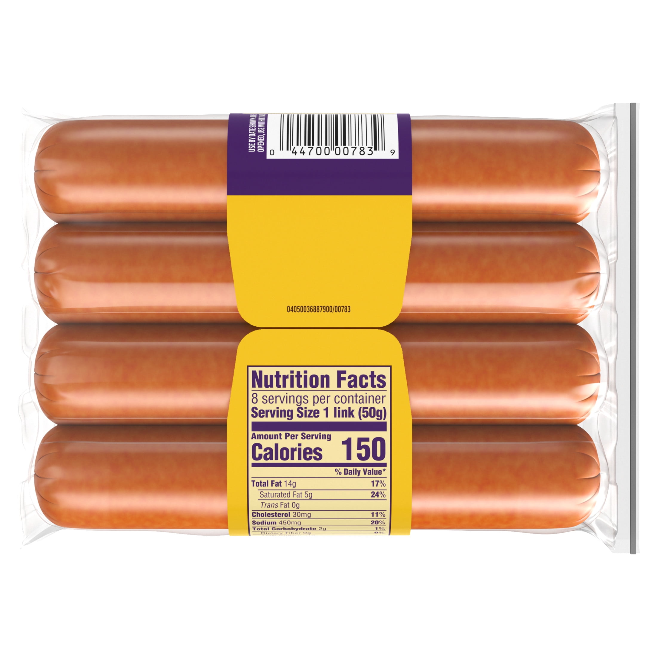 Oscar Mayer Hardwood Smoked Smokies Smoked Sausage Hot Dogs, 8 Count Pack