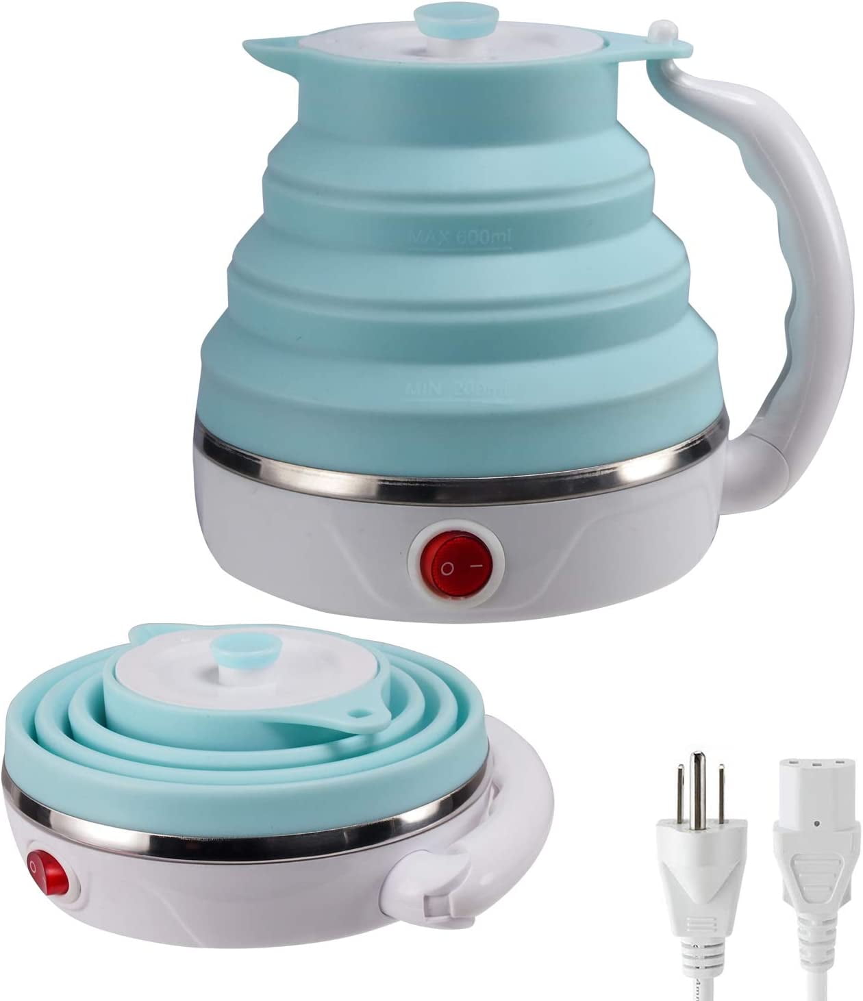 Dropship Foldable Electric Kettle, Camping Kettle, Mini Travel Kettle,  Silicone Electric Water Boiler, Tea, Coffee Kettle, Collapsible Kettle With  Separable Power Cord For Outdoor Hiking Camping---Blue to Sell Online at a  Lower