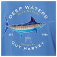 thumbnail image 3 of Guy Harvey Menâs Offshore Fish Collection Long Sleeve T-Shirt - Azure Blue 3X Large, 3 of 3