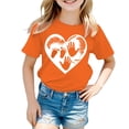 thumbnail image 2 of Godom Girls Tops Fashionable Short Sleeve T-Shirt Crewneck Tees Summer Cute T Shirts, 2 of 6