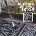 thumbnail image 3 of Outdoor Rug x ft Reversible Plastic Straw Patio Camping Rugs Large Foldable Outdoor Carpet Deck Rugs for Patio RV Outside Entry Backyard Bench Picnic &, 3 of 8