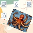 thumbnail image 3 of Octopus 8.3x9.8 Inch Square Non-Slip Rubber Bottom Printed Mouse Pad, Desk Pad for Office and Gaming, 3 of 6