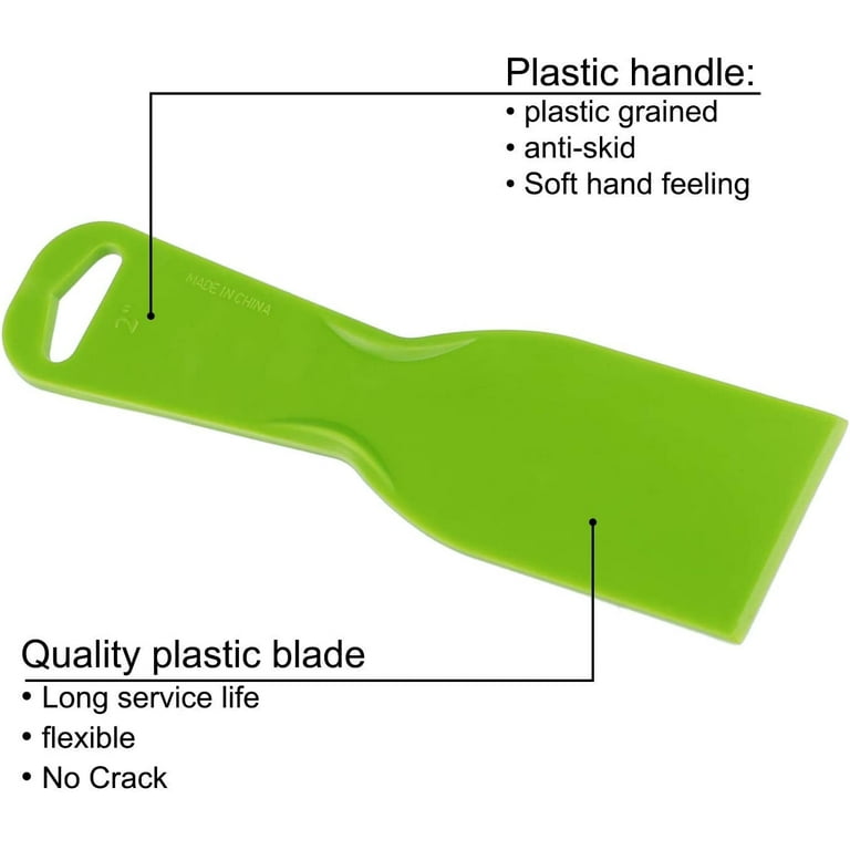 Jinyi Plastic Putty Knife Set, Flexible Plastic Paint Scraper Tool