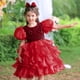 thumbnail image 2 of Vestido de princesa con mangas abullonadas y lentejuelas para niños, vestido de boda, pasarela, disfraz de presentadora, 2 of 6