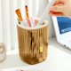 thumbnail image 1 of Mini bote de basura transparente para escritorio | Pequeño cubo de basura de plástico con anilla de presión | Papelera portátil para oficina | Transparente, naranja, gris y verde | Recipiente, 1 of 6
