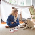 thumbnail image 3 of Stainless Steel Pet Bowl Set Double Dish Cute Cartoon Design Durable Non- Cat Dog Food Water Feeder, 3 of 5