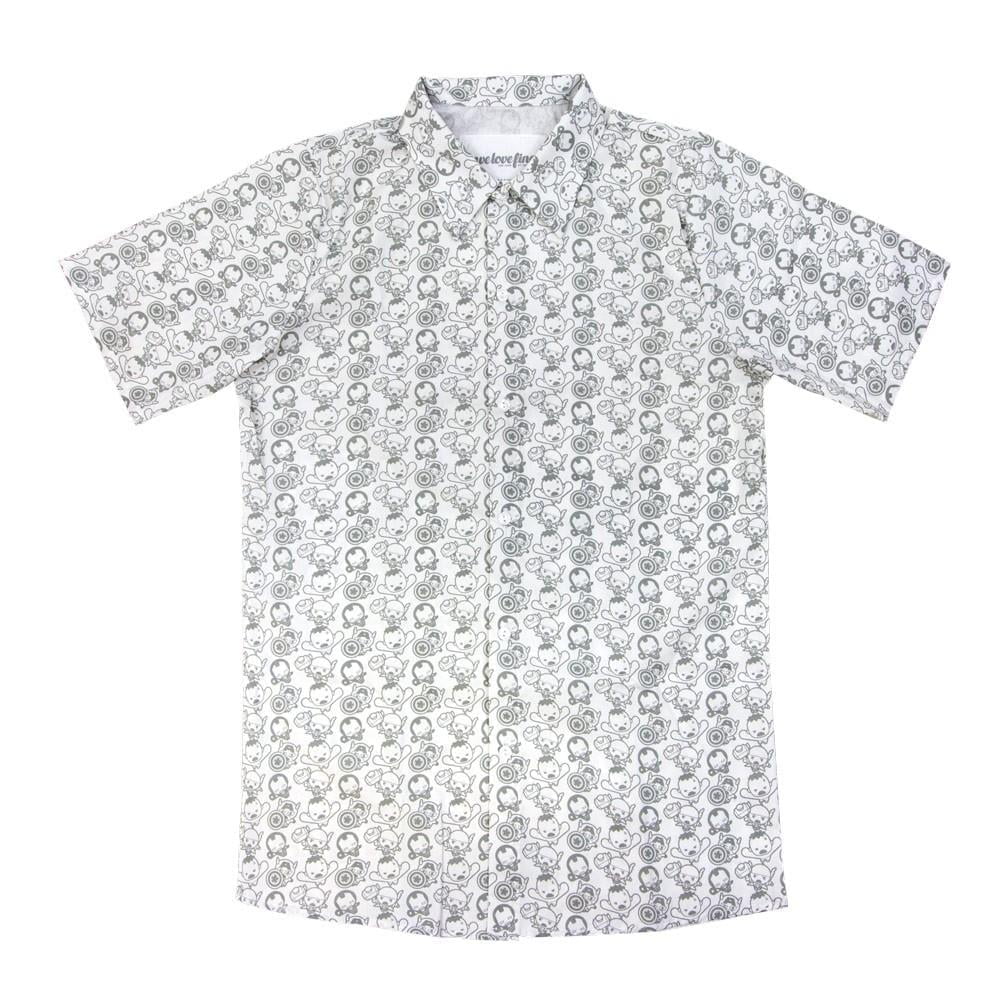 avengers button up shirt