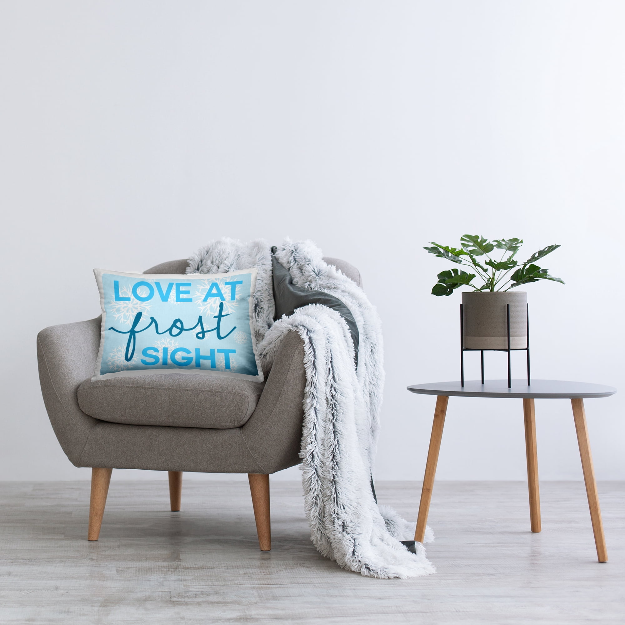 Stupell Industries Funny Winter Love Pun Decorative Printed Throw Pillow, 14 x 20
