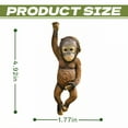thumbnail image 6 of ICERUN Garden Statues,Gorilla Sculpture Resin Animals,Wild Nature Essence Garden Decor for Outside,Style1, 6 of 7