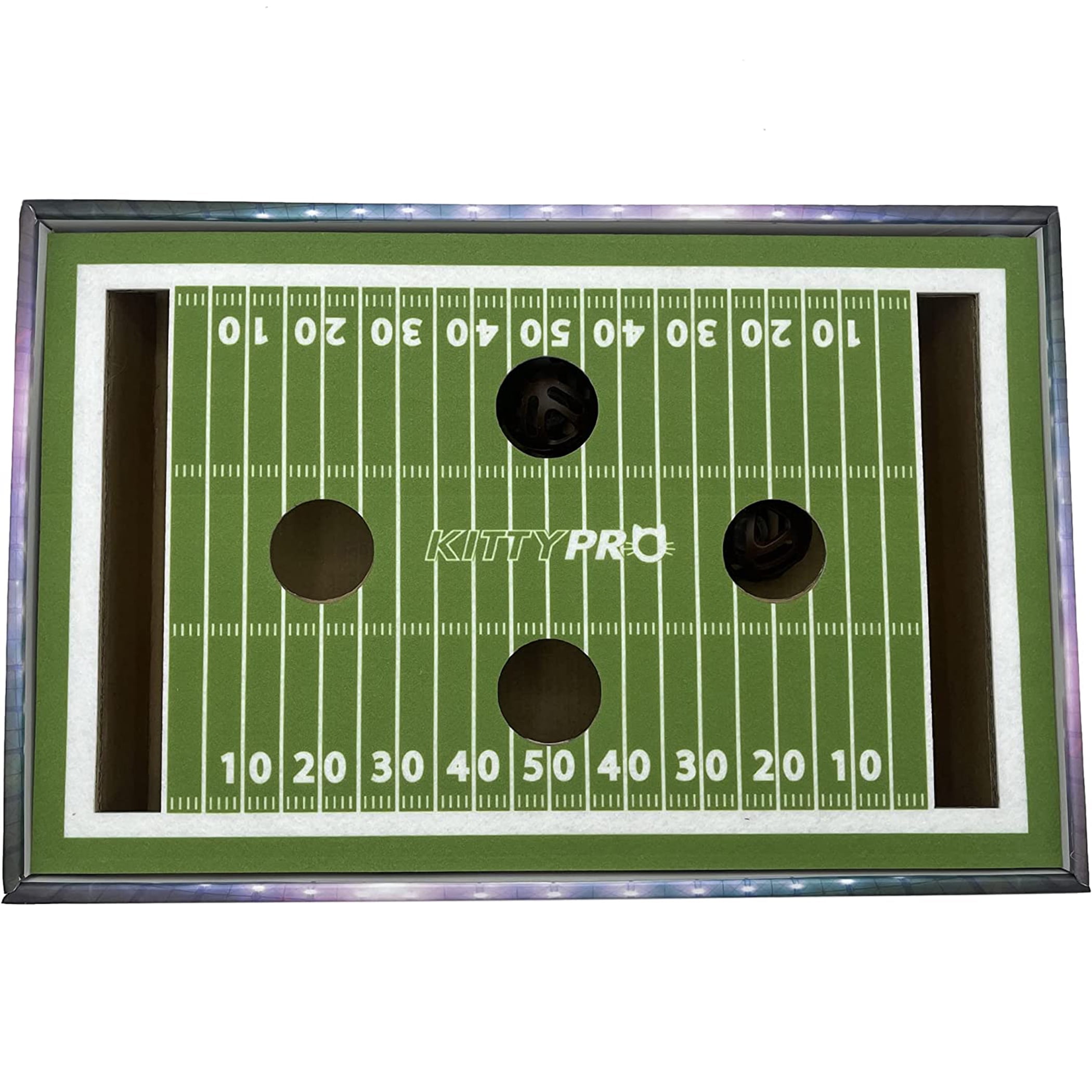 Pets First NCAA Cat Scratcher Box Football Field Designed Cat Scratcher & Lounge