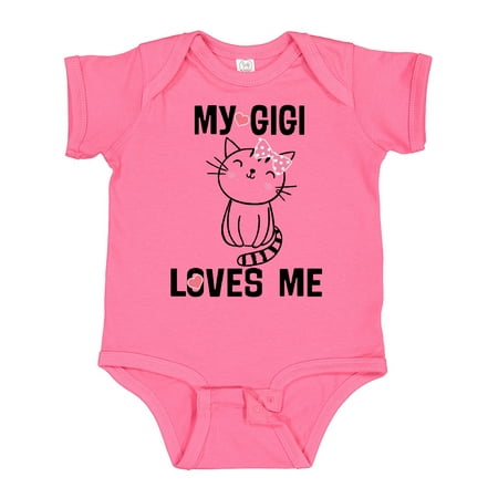 

Inktastic My Gigi Loves Me Girls Granddaughter Girls Baby Bodysuit