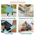 thumbnail image 4 of ECR4Kids The Surf Folding Portable Activity Lap Desk, Large, Adjustable, Flexible Seating, Seafoam, 4 of 9