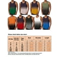 thumbnail image 2 of Frontwalk Men Tank Tops Sleeveless Muscle Shirts Crew Neck Summer Mens Comfy T-shirt Gradient Vest Orange 3XL, 2 of 2