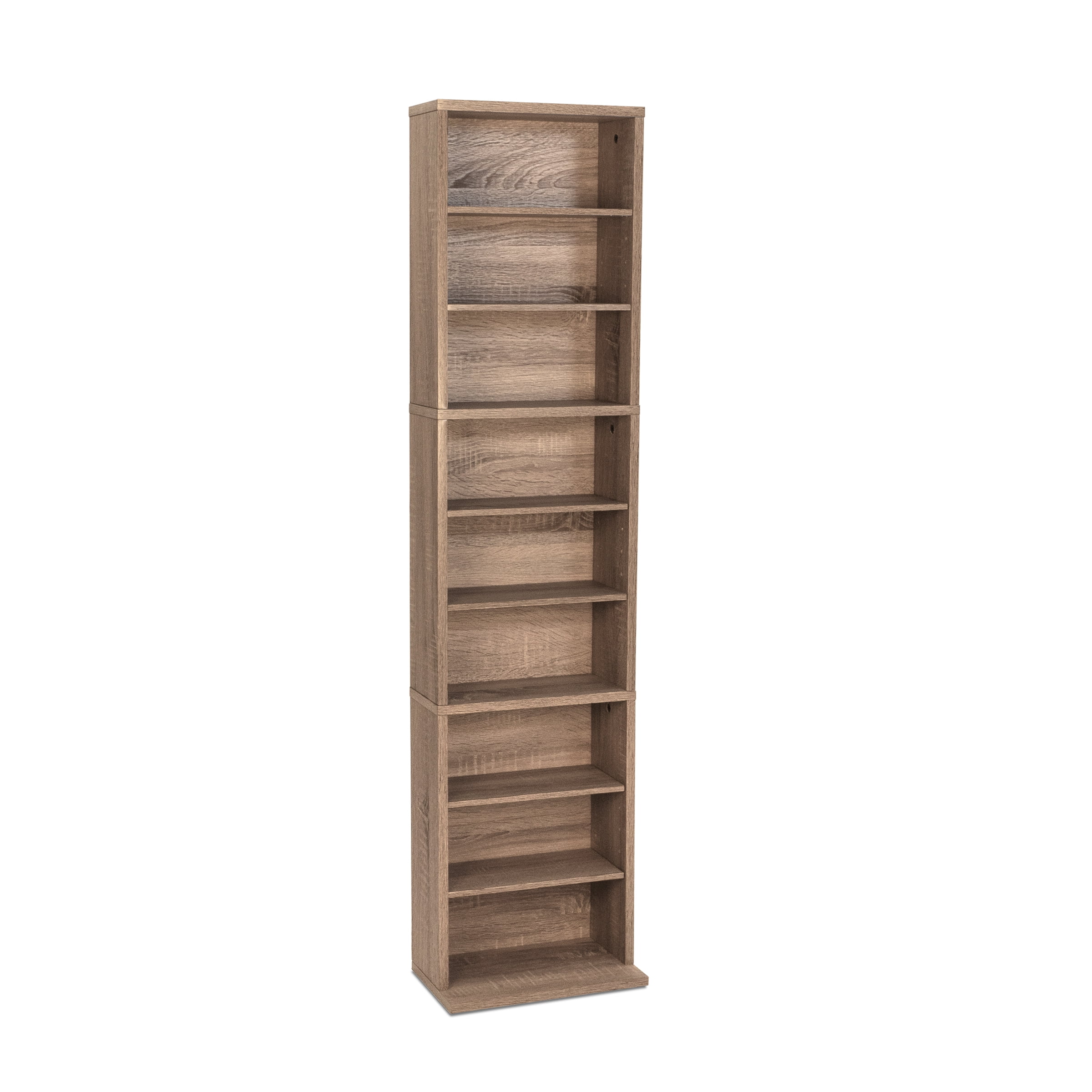 Atlantic 54"x13" Herrin Adjustable Wood Media Storage Shelf Bookcase