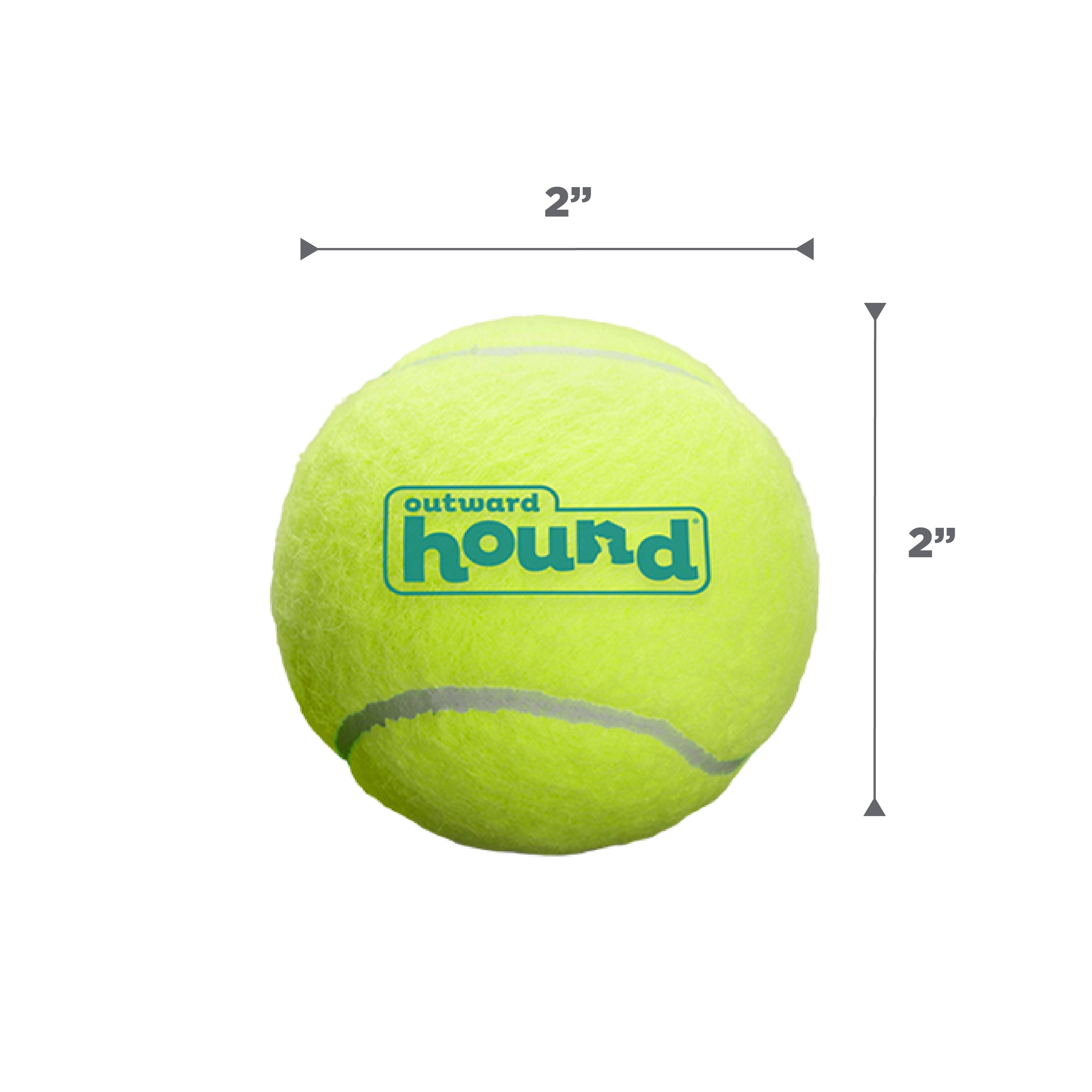 Outward Hound Squeaker Ballz – Squeaky Tennis Balls for Dogs Under 25 lbs, Interactive Dog Toy for Fetch & Training, Small (2"), 8‑Pack