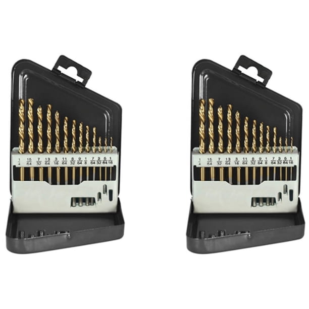 Juego de Brocas Extractoras para Zurdos de 26 Piezas para Accesorios de Herramientas Eléctricas de Metal Con Revestimiento de Nitruro de Titanio