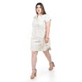 thumbnail image 2 of Vestido camisero de lino Roman Fashion /Tallas Extras, 006 (Estampado negro) negro 40, 2 of 5
